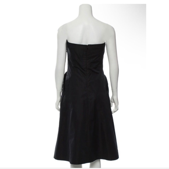 ★Org.$1490 JIL SANDER Strapless A-Line Dress Black 36★ - Picture 3 of 9